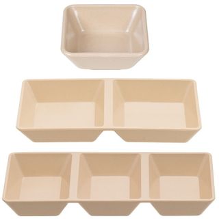 Chén Đựng Gia Vị Nước Chấm Nước mắm Vuông Việt Nhật 1-2-3 Ngăn (1219-1220-1221) A1221-A1222-A1223