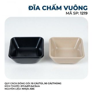 Chén Đựng Gia Vị Nước Chấm Nước mắm Vuông Việt Nhật 1-2-3 Ngăn (1219-1220-1221) A1221-A1222-A1223