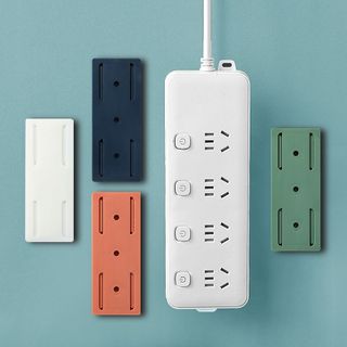 Giá trượt đỡ ổ cắm điện gắn tường không cần đục lỗ, giá đỡ lưu trữ tại nhà thông minh A1234