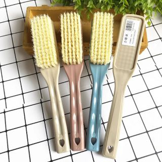 Bàn chải đánh giày lông mềm dày Cán Thẳng , Bàn chải vệ sinh giày dép A0613