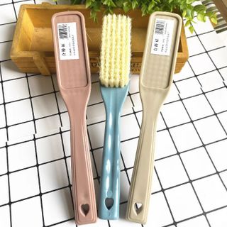 Bàn chải đánh giày lông mềm dày Cán Thẳng , Bàn chải vệ sinh giày dép A0613