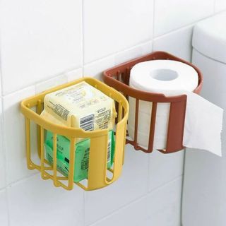 Giỏ Đựng Giấy Vệ Sinh Dán Tường Đựng Khăn Giấy Trong Toilet Việt Nhật (Model: 3380) A0723