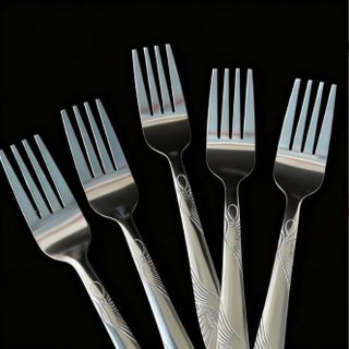 Nĩa thép không gỉ, nĩa ren dày inox Dụng cụ ăn uống A1035