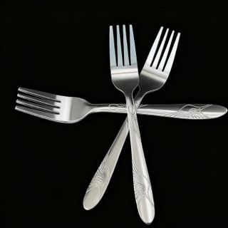 Nĩa thép không gỉ, nĩa ren dày inox Dụng cụ ăn uống A1035