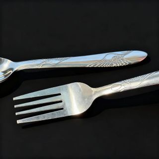 Nĩa thép không gỉ, nĩa ren dày inox Dụng cụ ăn uống A1035