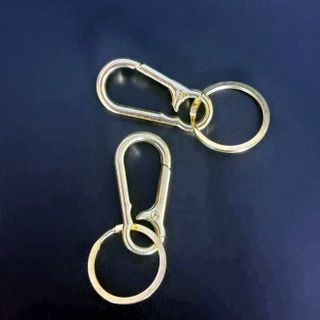 Móc khóa thắt lưng ô tô kim loại màu vàng dành cho cả nam và nữ, móc treo chùm chìa khóa A1327