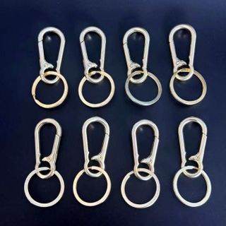 Móc khóa thắt lưng ô tô kim loại màu vàng dành cho cả nam và nữ, móc treo chùm chìa khóa A1327