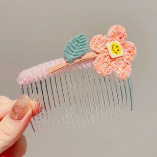 Kẹp tóc lược hoa vải dễ thương