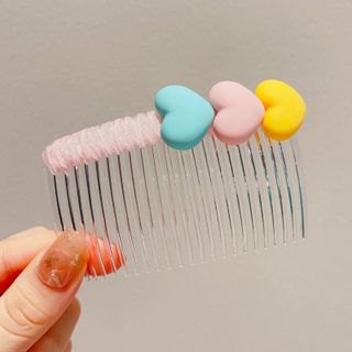 Kẹp tóc lược hoa vải dễ thương