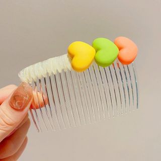 Kẹp tóc lược hoa vải dễ thương