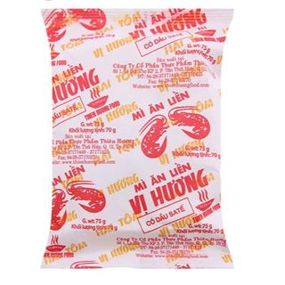 Mì Vị Hương Sa Tế Hai Tôm gói giấy 70g Thùng 30 gói