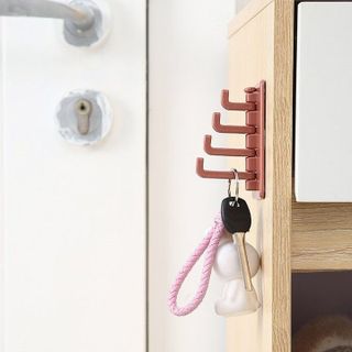 Móc Dán Tường 4 Nhánh Nhiều Màu Móc Treo Quần Áo Mẫu Mới A1151