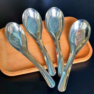 Thìa Inox Ăn Cơm Bằng Thép Không Gỉ Dày Dặn Chắc Chắn A1316