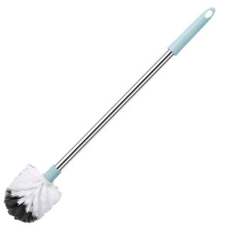 Cọ Toilet Cán Kim Loại Vệ Sinh Chà Rửa Lau Dọn Bồn Cầu 50CM -Loại Đầu Tròn A0221