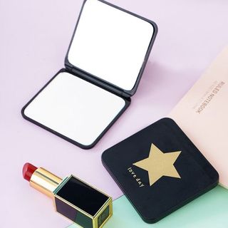 Gương vuông trang điểm mini cầm tay, gương trang điểm công chúa cầm tay có thể gập lại A1213
