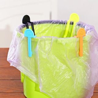 Cái Kẹp thùng rác cố định chống tuột nhiều màu kẹp túi đựng rác kẹp bên thùng rác A1143