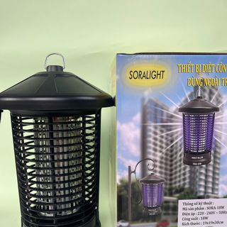 Đèn bắt muỗi ngoài trời SORA-18W