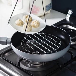 Giá Hấp Inox Lót Đáy Nồi, Rế Hấp Vỉ Hấp Tiện Lợi A1061