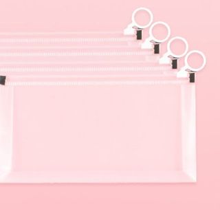 Túi nhựa đựng tài liệu trong suốt có khóa kéo, túi đựng giấy thi/tài liệu, đựng bút chì A1421