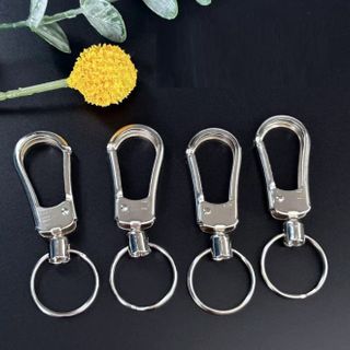 Móc chìa khóa kim loại dày, khóa sắt cỡ lớn, Móc treo chùm chìa khóa A1317