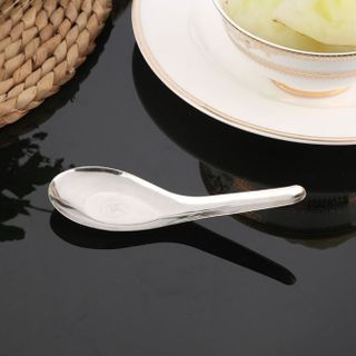 Thìa inox ngắn ăn cơm inox thép không gỉ A1158