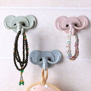Móc Dán Tường Hình Voi Ngộ Nghĩnh Treo Tường Treo Quần Áo Vật Dụng Đa Năng A1046