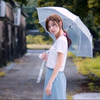 Ô Dù Trong Suốt Đi Mưa Ô Dù Chụp Hình Sống Ảo A0133