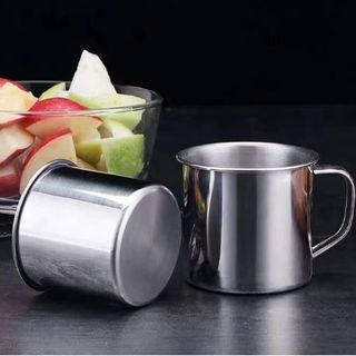 Cốc nước bằng thép đánh bóng chất lượng cao 7cm dành cho trẻ em và học sinh A0412