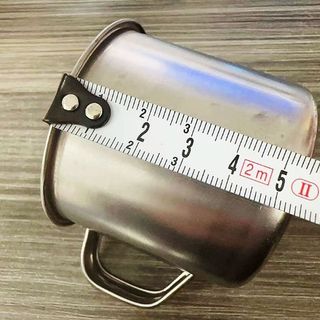 Cốc nước bằng thép đánh bóng chất lượng cao 7cm dành cho trẻ em và học sinh A0412