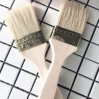 Cọ Quét Sơn Cán Gỗ, Dụng Cụ Quét Dầu Nướng Đồ An Sợi Tre An Toàn 4.5CM A0521