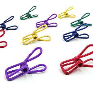 Bịch 10 Kẹp Móc treo phơi tất vớ quần áo nhỏ chống gió kẹp giữ đồ vật văn phòng tài liệu đa năng A1235