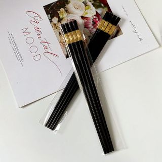 Sét 2 Đôi đũa nhựa hợp kim đũa ăn cơm chống trơn trượt A1214