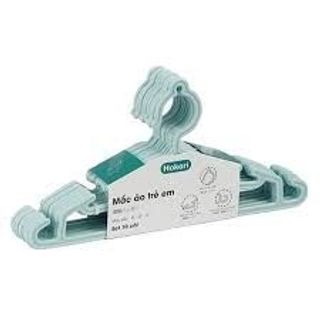 Sét 10 Móc Nhựa Treo Quần Áo Trẻ Em Hokori (2830) Mắc áo em bé cao cấp an toàn A1441