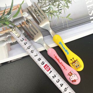 Nĩa hoạt hình nhiều màu sắc cho trẻ em, nĩa trái cây hoạt hình dễ thương A1355