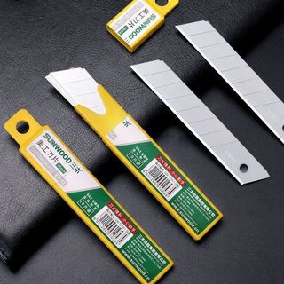 Hộp 10 Lưỡi Dao Cắt Dọc Giấy Thép Đa Năng Siêu Bén ( chỉ lưỡi dao) A1338