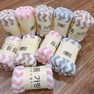 Khăn Mặt Nếp Sọc Siêu Mịn Khăn Tắm Hàn Quốc 30x50cm A0822