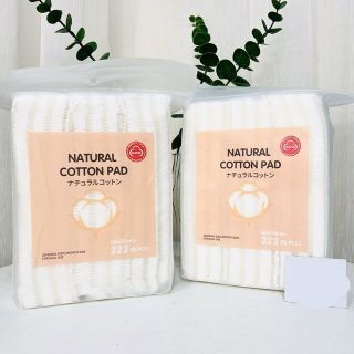 Bông Tẩy Trang 3 Lớp Natural cotton pads 222 Miếng Vệ Sinh Da Mặt A0843