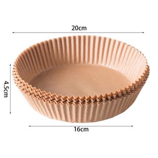 ( Khay nhựa) Sét 50 Tờ Giấy Nến Vàng Lót Nồi Chiên Không Dầu Kèm Khay Nhựa A0731