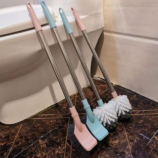 Cọ Toilet Cán Kim Loại Vệ Sinh Chà Rửa Lau Dọn Bồn Cầu 50CM Chắc Chắn A0222
