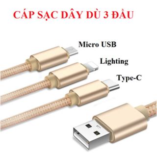 DÂY SẠC 3 TRONG1 3 ĐẦU