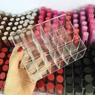 Khay Đựng Son Đựng Mỹ Phẩm Trong Suốt 24 ô Xinh Xắn A1163