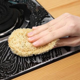 Miếng rửa chén xơ mướp tự nhiên làm sạch nhà bếp miếng cọ rửa xơ mướp giẻ rửa chén A1124
