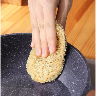 Miếng rửa chén xơ mướp tự nhiên làm sạch nhà bếp miếng cọ rửa xơ mướp giẻ rửa chén A1124