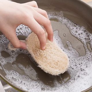 Miếng rửa chén xơ mướp tự nhiên làm sạch nhà bếp miếng cọ rửa xơ mướp giẻ rửa chén A1124
