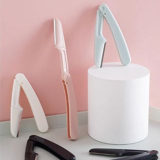 Bộ 3 dao tỉa lông mày an toàn có thể gập chống trầy xước dành cho người mới bắt đầu A1146