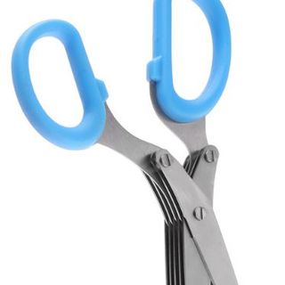 Kéo cắt nhỏ 5 Lớp cắt hành lá đa năng bằng thép không gỉ nhiều lớp kéo cắt gia vị A1321