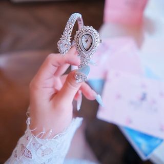 ĐỒNG HỒ NỮ CHÍNH HÃNG BRIDE TALK DẠNG KIỀNG ĐÍNH ĐÁ SWAROSKI FULLBOX