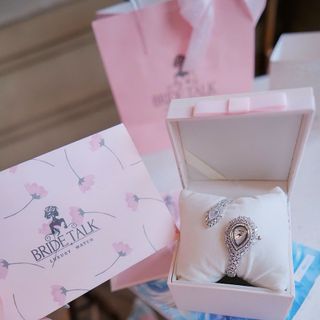 ĐỒNG HỒ NỮ CHÍNH HÃNG BRIDE TALK DẠNG KIỀNG ĐÍNH ĐÁ SWAROSKI FULLBOX