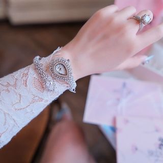 ĐỒNG HỒ NỮ CHÍNH HÃNG BRIDE TALK DẠNG KIỀNG ĐÍNH ĐÁ SWAROSKI FULLBOX