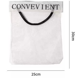 Túi lưới đựng đồ dán tường nhà bếp Velcro túi lưu trữ đựng đồ lót túi treo tất vớ cửa tủ quần áo A1861